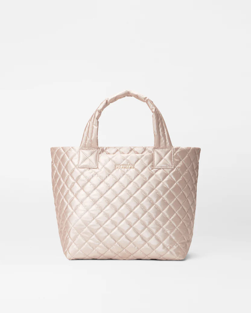 Small Metro Tote Deluxe - Pale Rose Gold Metallic
