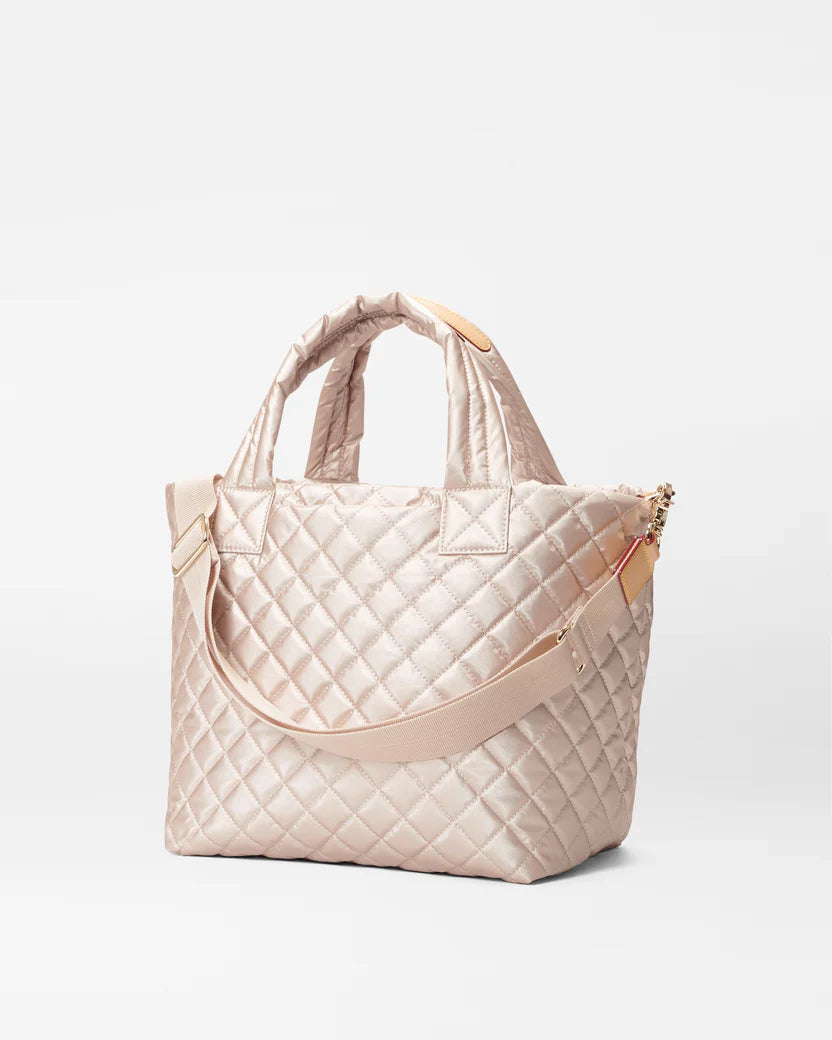 Small Metro Tote Deluxe - Pale Rose Gold Metallic
