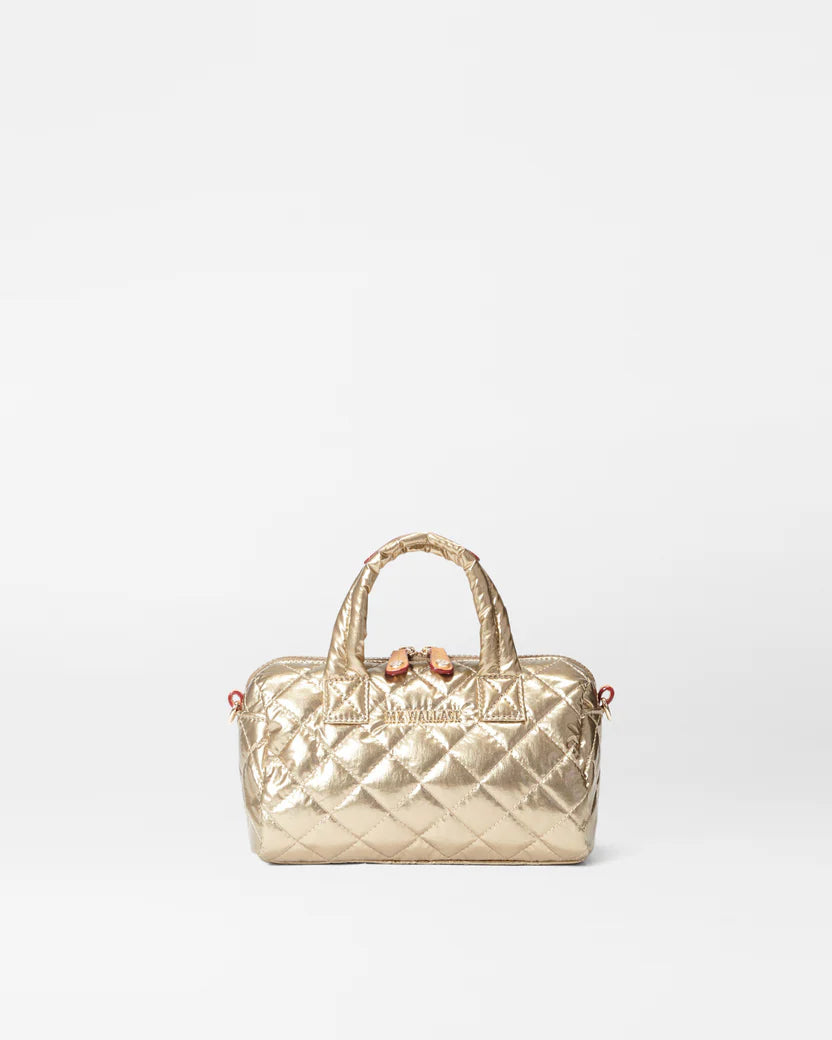 Metro Satchel - Antique Gold Metallic
