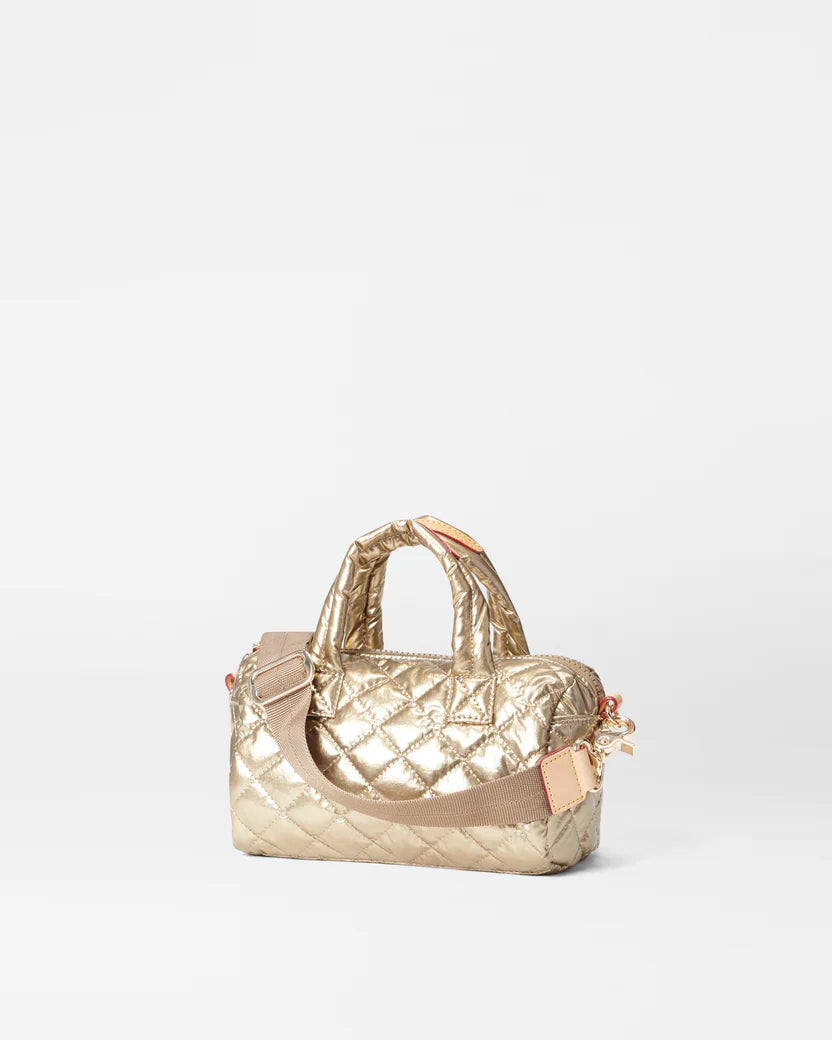 Metro Satchel - Antique Gold Metallic