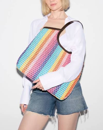 Crochet georgica Large tote - Feria Stripe