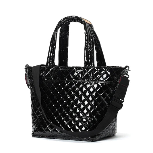 Medium Metro Tote Deluxe - Black Lacquer