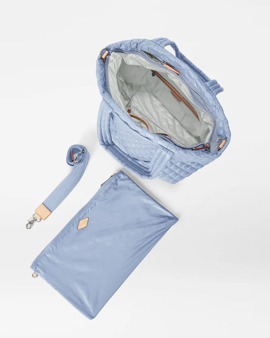 Medium Metro Tote  Deluxe - Stone Blue