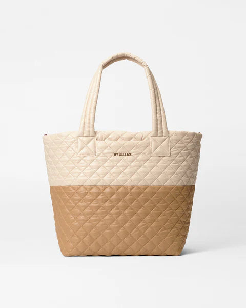 Medium Metro Tote Dlx - Buff / Caramel