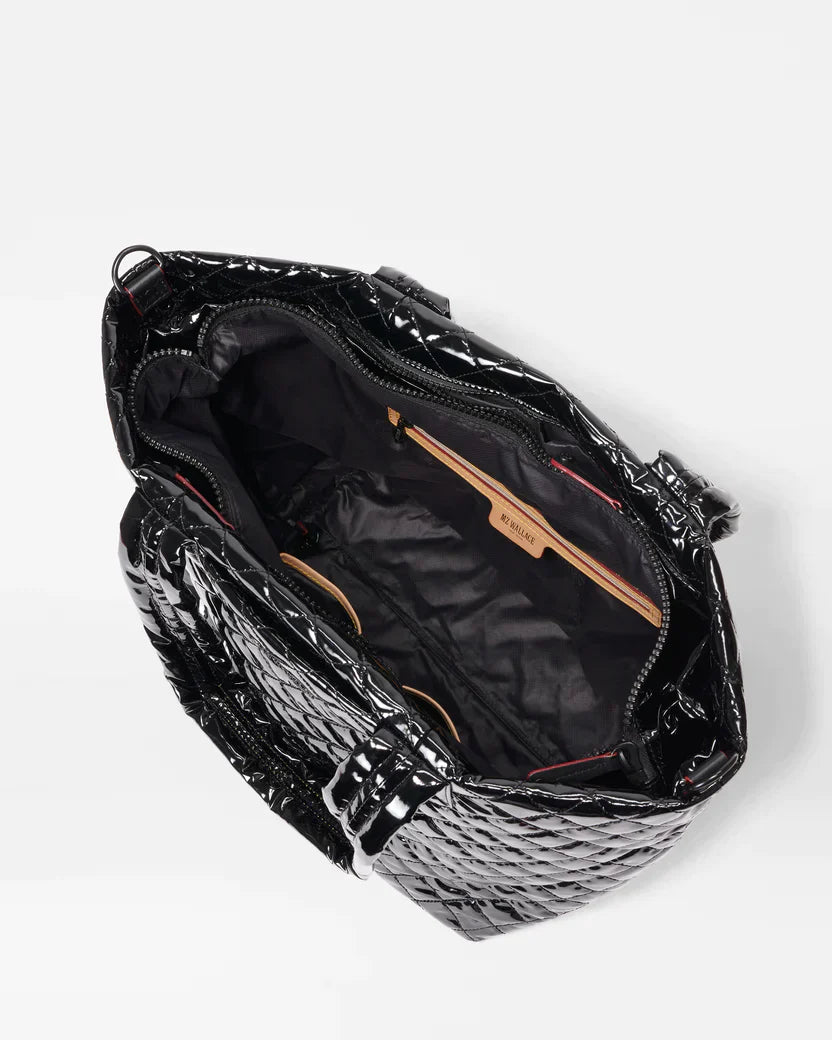 Medium Metro Tote Deluxe - Black Lacquer