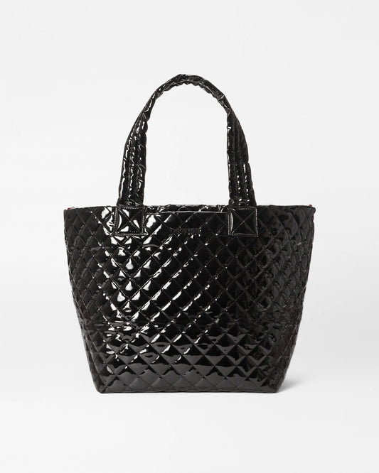 Medium Metro Tote Deluxe - Black Lacquer