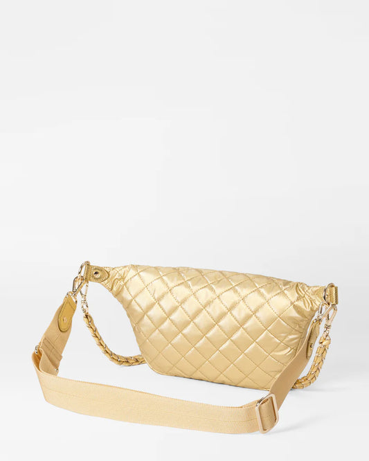 Small Crosby Crossbody Sling - Light Gold Pearl