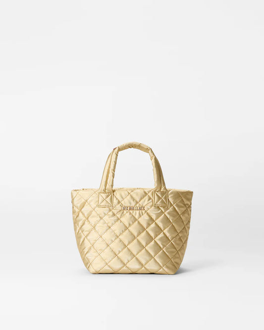 Micro Metro Tote - Light Gold Pearl