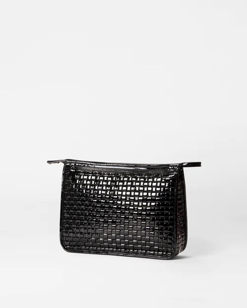 CLUTCH-WOVEN BLACK LACQUER