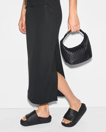 Mini Woven Hobo - Black