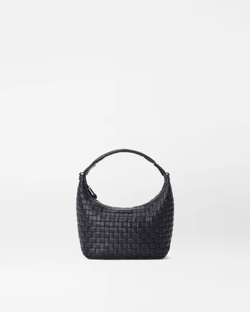 Mini Woven Hobo - Black