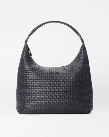 LARGE WOVEN SHOULDER - BLACK