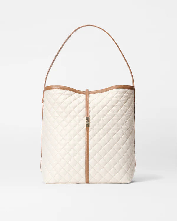 Large Astor Hobo - Sandshell / Brown