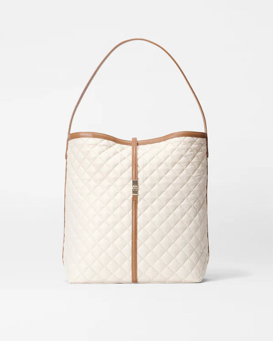 Large Astor Hobo - Sandshell / Brown