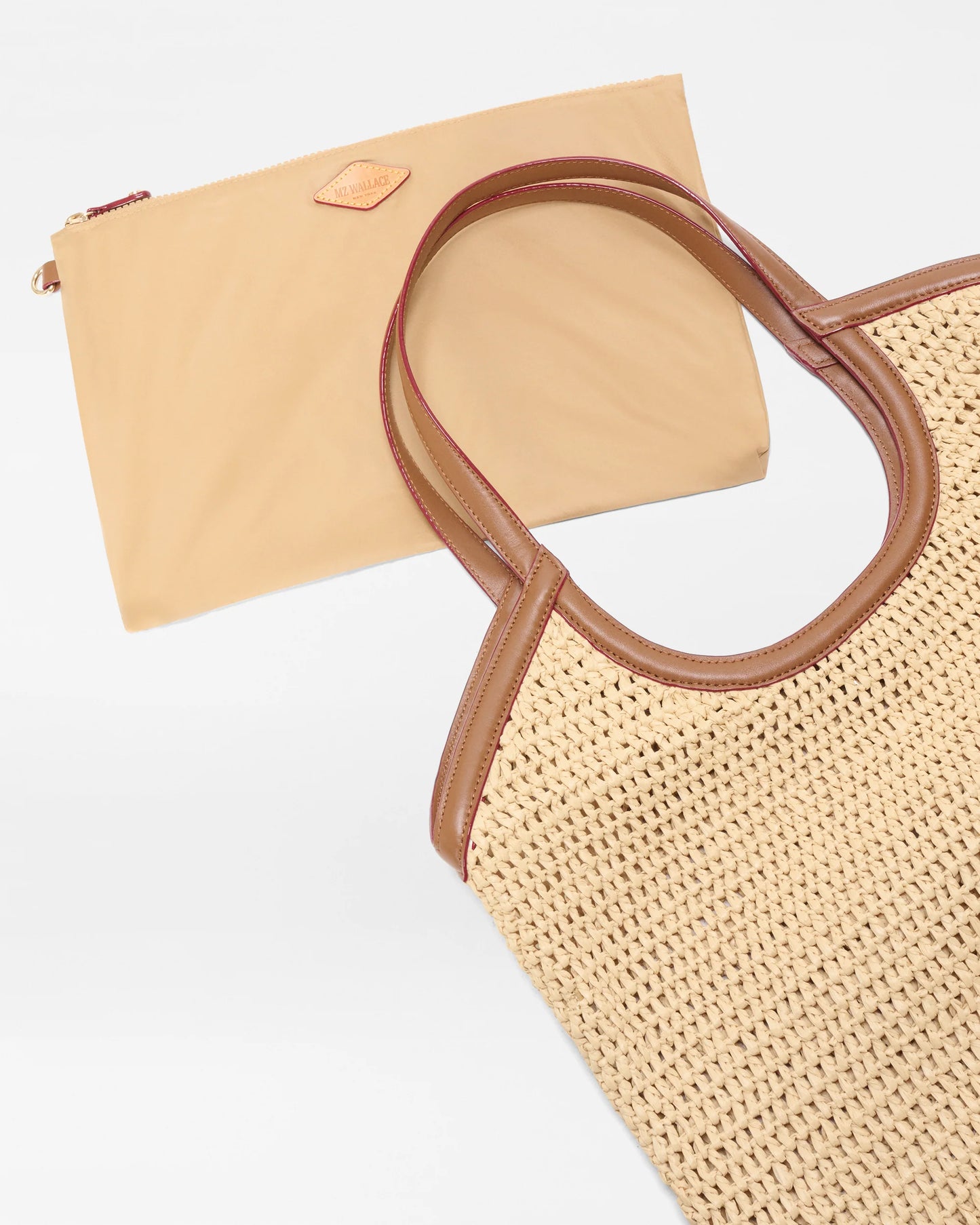 mini Crochet Georgica tote - Camel
