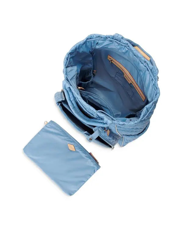 Double Tennis Convertible Backpack - Cornflower Blue