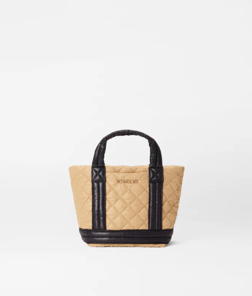 Mini Empire Tote - Camel & Black