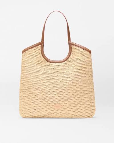 mini Crochet Georgica tote - Camel
